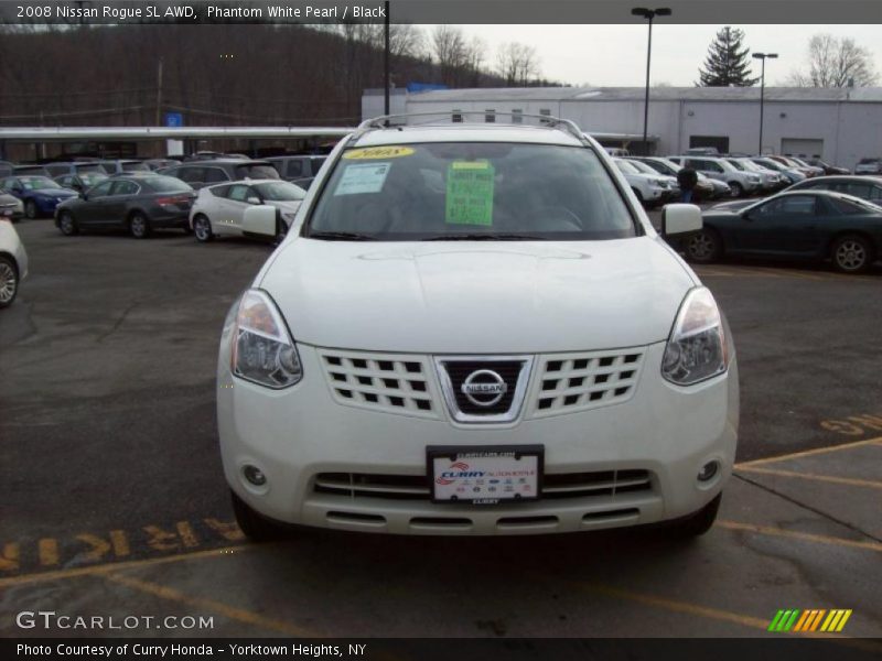 Phantom White Pearl / Black 2008 Nissan Rogue SL AWD