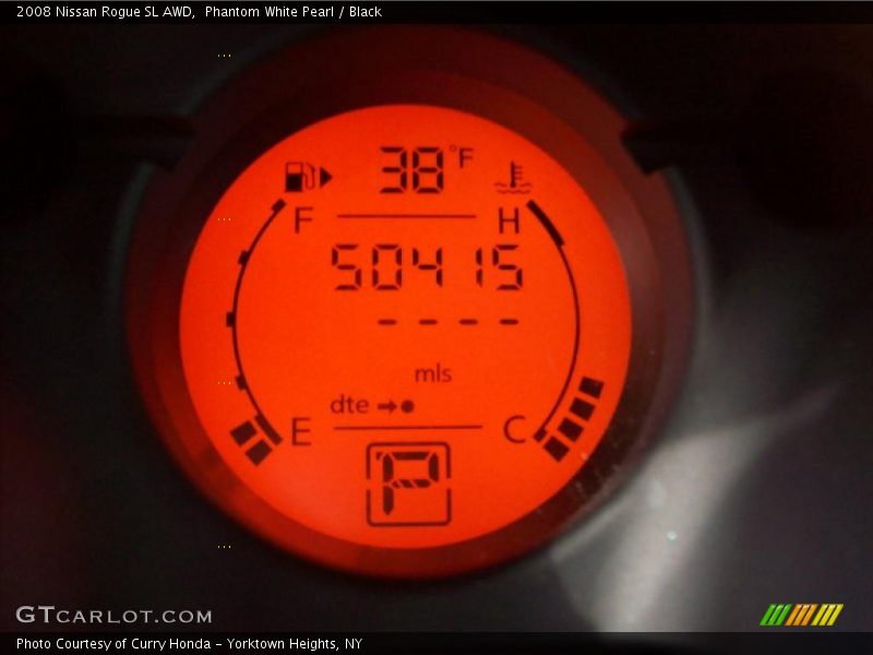 Phantom White Pearl / Black 2008 Nissan Rogue SL AWD