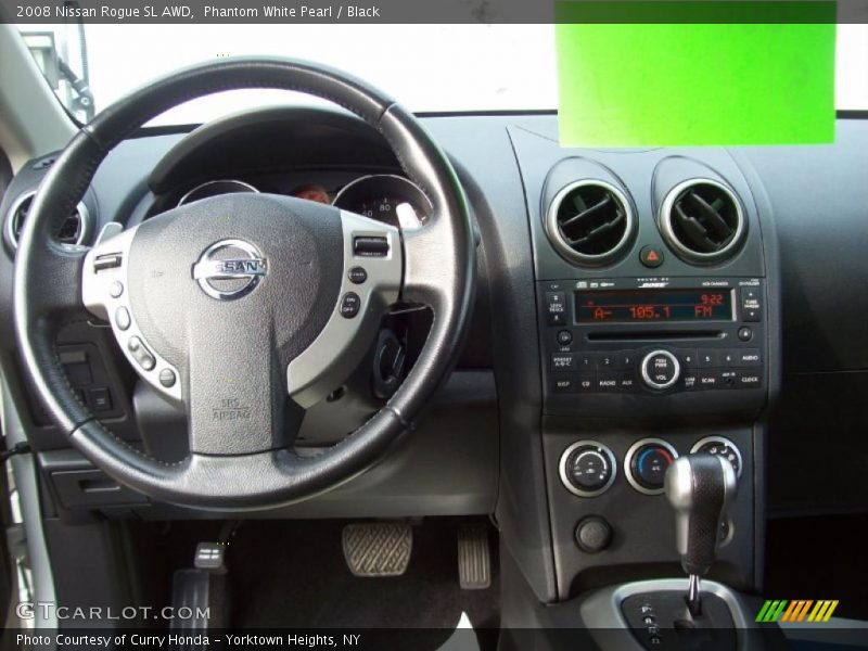 Phantom White Pearl / Black 2008 Nissan Rogue SL AWD