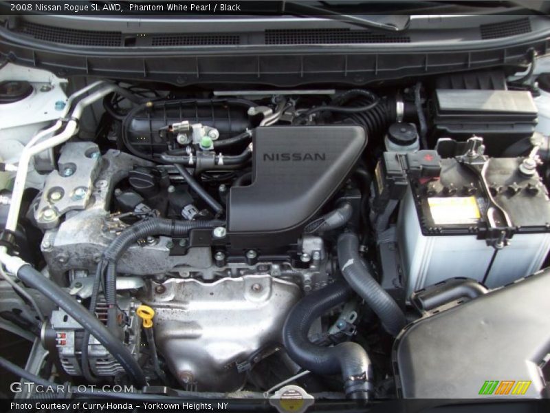 Phantom White Pearl / Black 2008 Nissan Rogue SL AWD