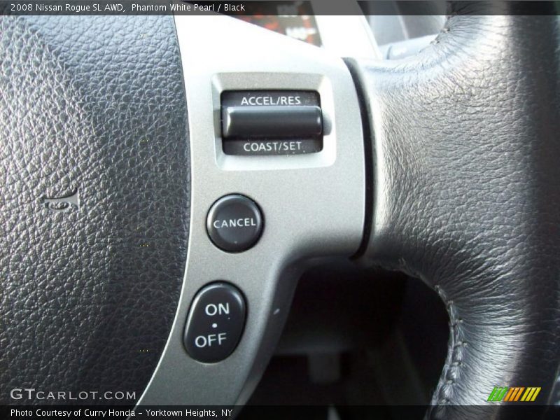 Phantom White Pearl / Black 2008 Nissan Rogue SL AWD