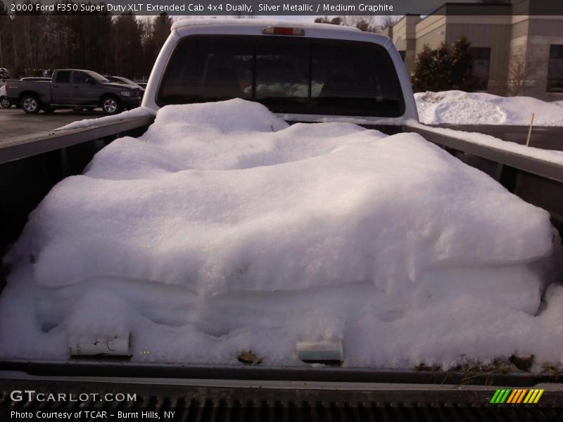 Silver Metallic / Medium Graphite 2000 Ford F350 Super Duty XLT Extended Cab 4x4 Dually