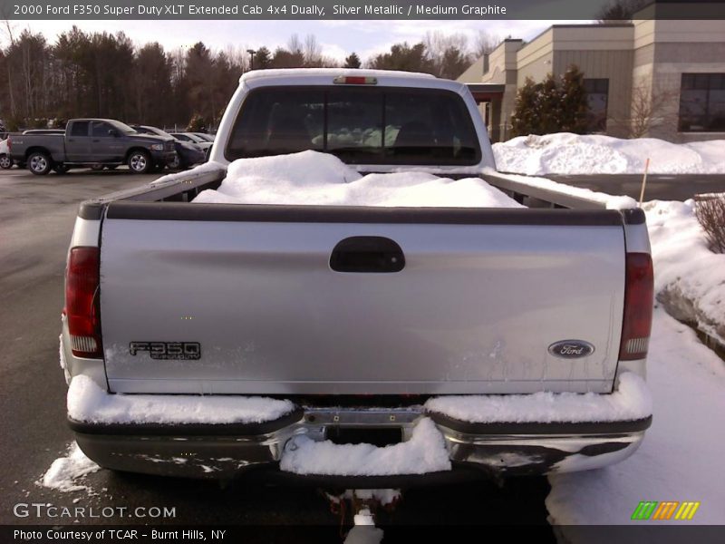 Silver Metallic / Medium Graphite 2000 Ford F350 Super Duty XLT Extended Cab 4x4 Dually