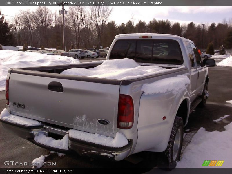 Silver Metallic / Medium Graphite 2000 Ford F350 Super Duty XLT Extended Cab 4x4 Dually
