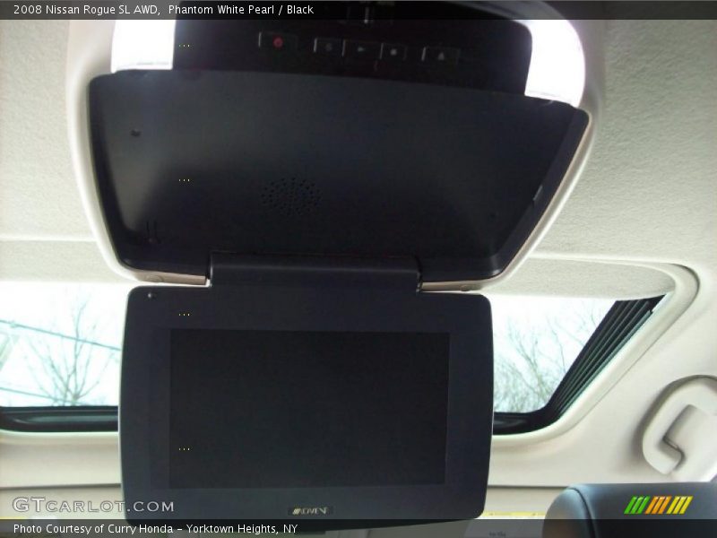 Phantom White Pearl / Black 2008 Nissan Rogue SL AWD