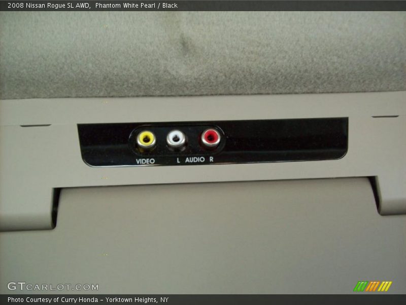 Phantom White Pearl / Black 2008 Nissan Rogue SL AWD