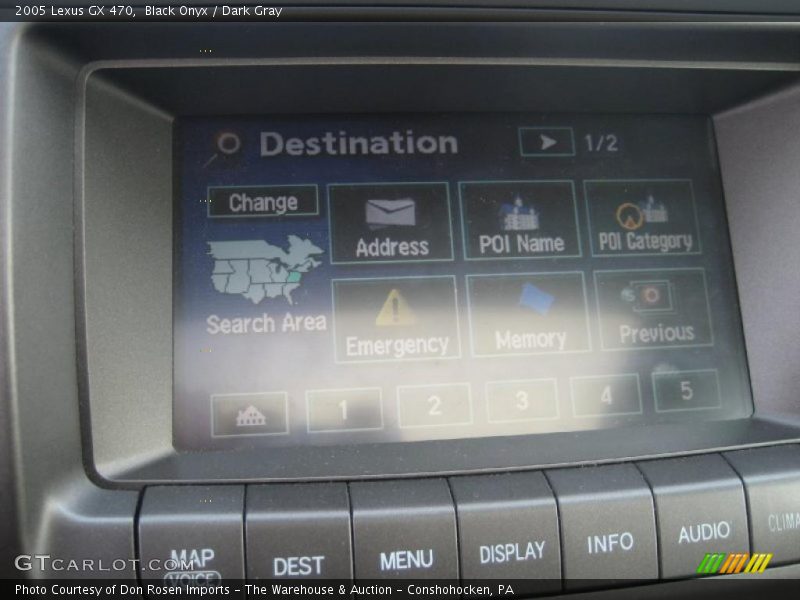 Black Onyx / Dark Gray 2005 Lexus GX 470
