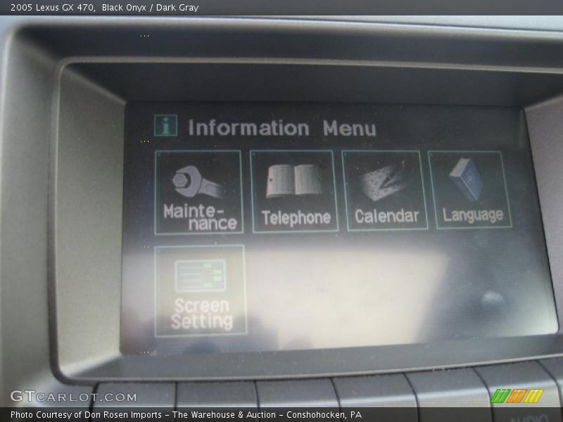 Black Onyx / Dark Gray 2005 Lexus GX 470