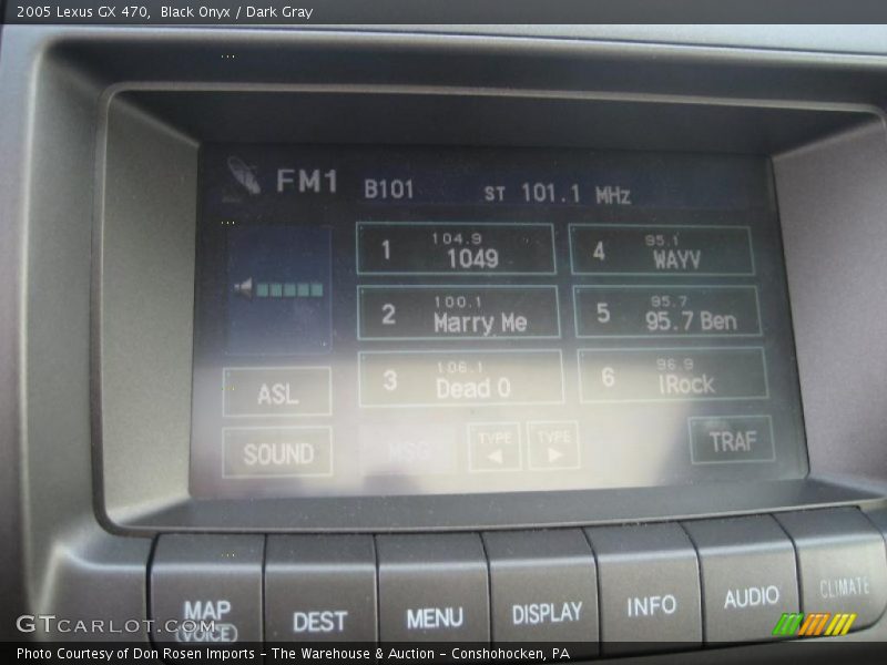 Black Onyx / Dark Gray 2005 Lexus GX 470