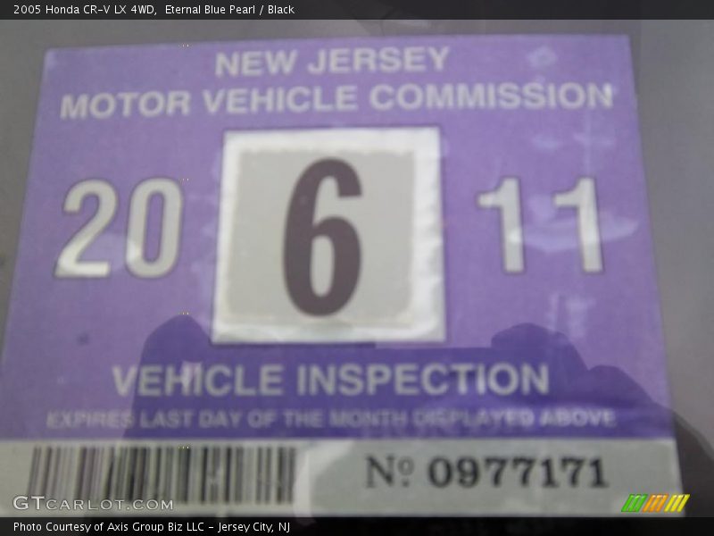 Eternal Blue Pearl / Black 2005 Honda CR-V LX 4WD