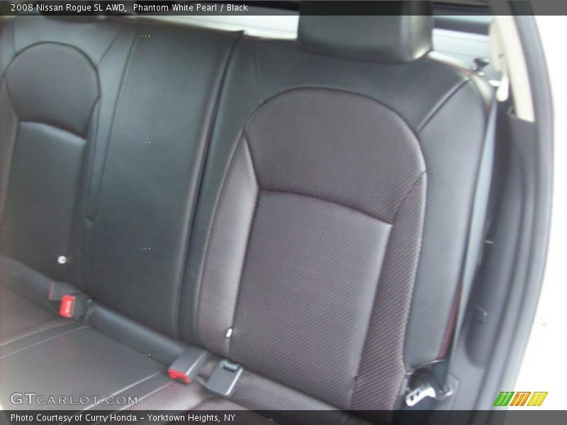 Phantom White Pearl / Black 2008 Nissan Rogue SL AWD