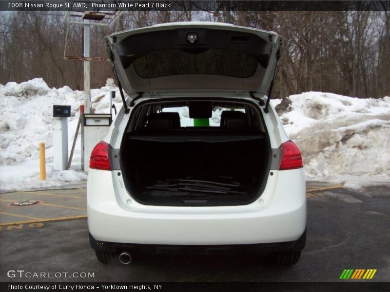 Phantom White Pearl / Black 2008 Nissan Rogue SL AWD