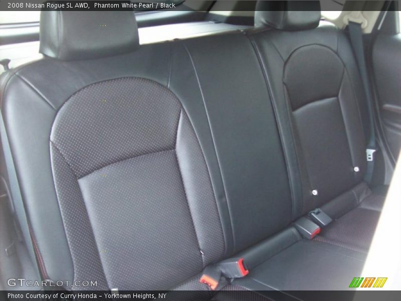 Phantom White Pearl / Black 2008 Nissan Rogue SL AWD