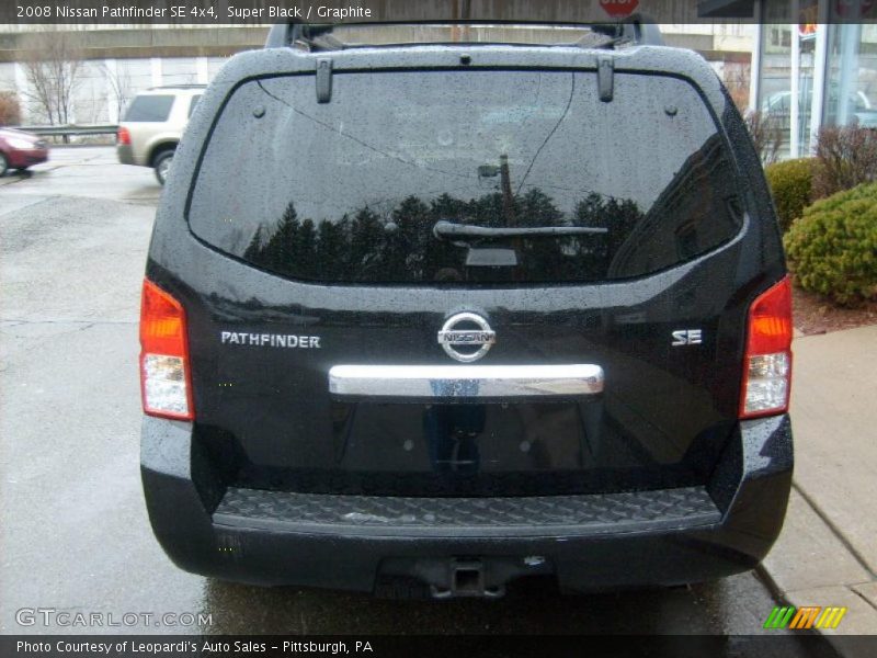 Super Black / Graphite 2008 Nissan Pathfinder SE 4x4