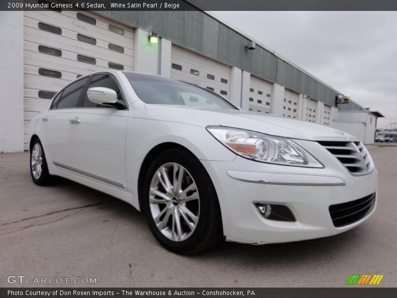  2009 Genesis 4.6 Sedan White Satin Pearl