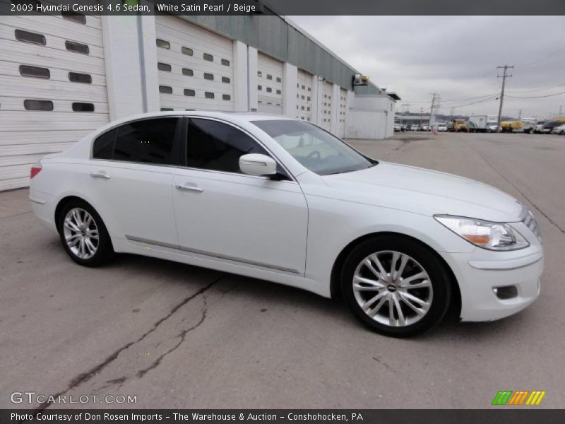  2009 Genesis 4.6 Sedan White Satin Pearl