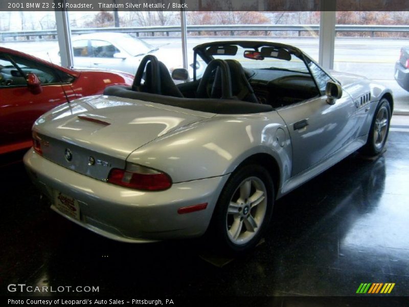 Titanium Silver Metallic / Black 2001 BMW Z3 2.5i Roadster