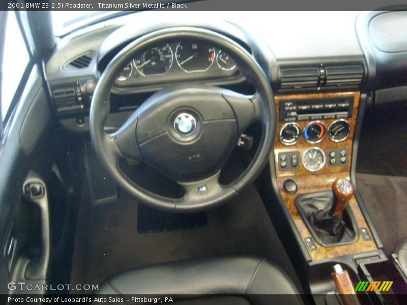 Titanium Silver Metallic / Black 2001 BMW Z3 2.5i Roadster