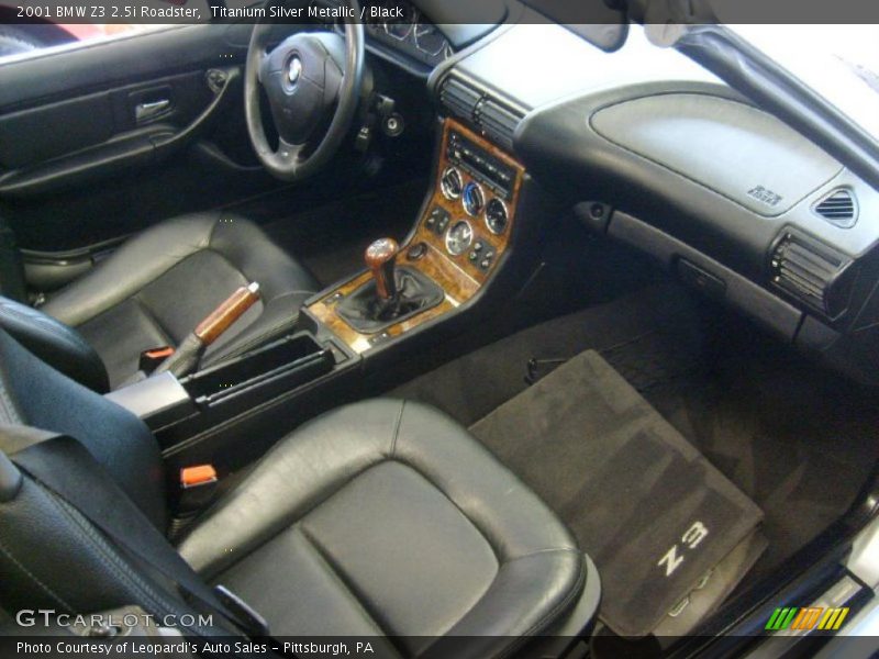 Titanium Silver Metallic / Black 2001 BMW Z3 2.5i Roadster