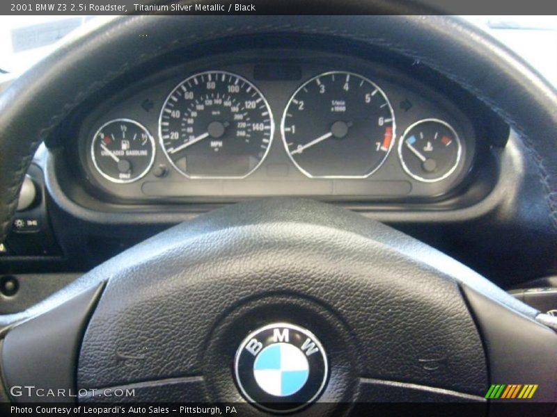 Titanium Silver Metallic / Black 2001 BMW Z3 2.5i Roadster