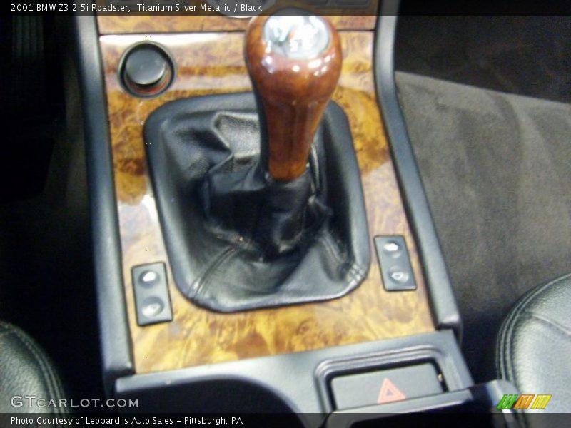 Titanium Silver Metallic / Black 2001 BMW Z3 2.5i Roadster