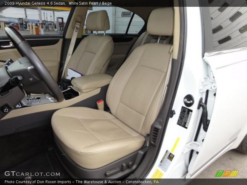  2009 Genesis 4.6 Sedan Beige Interior