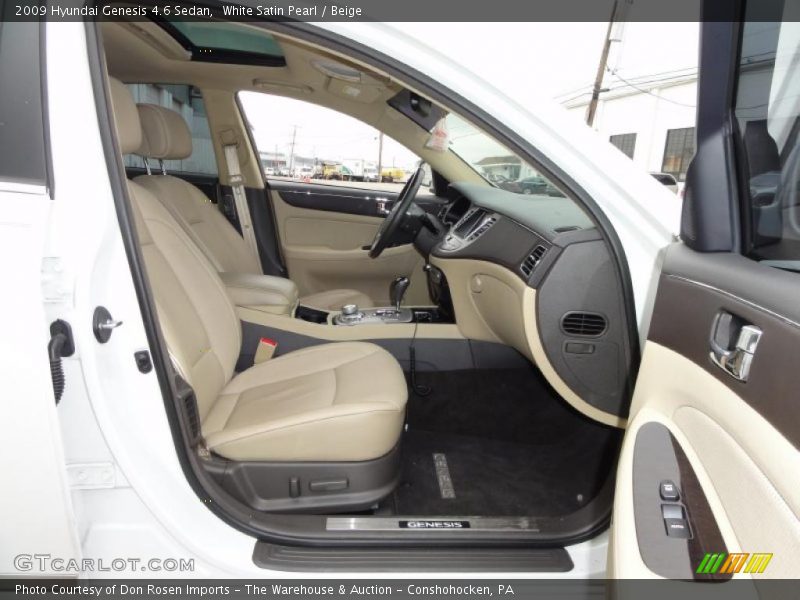  2009 Genesis 4.6 Sedan Beige Interior