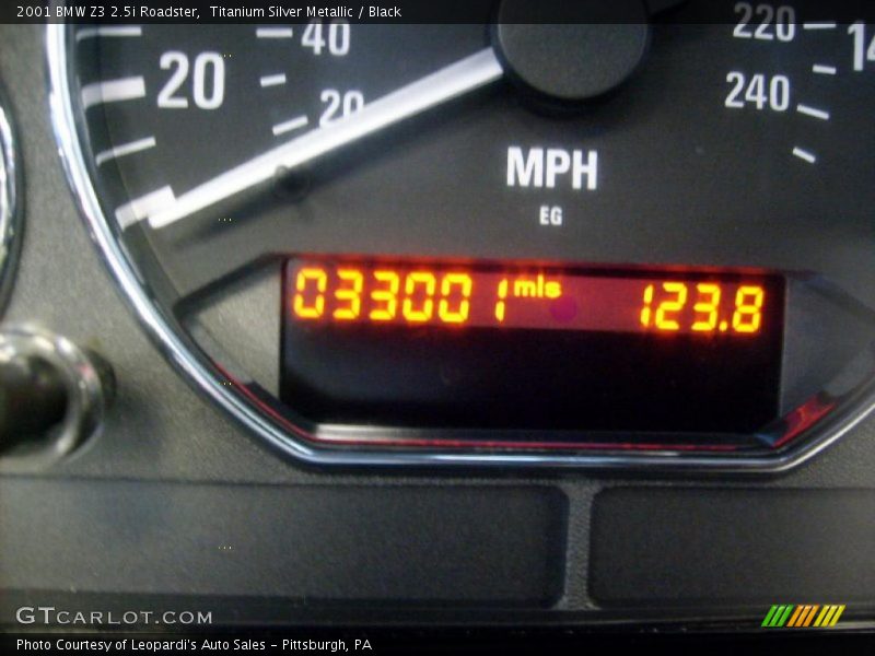 Titanium Silver Metallic / Black 2001 BMW Z3 2.5i Roadster