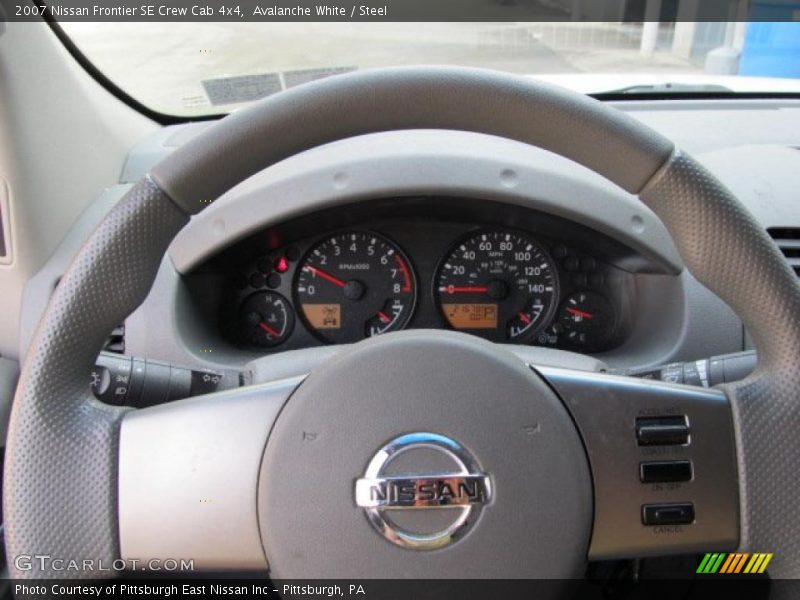 Avalanche White / Steel 2007 Nissan Frontier SE Crew Cab 4x4