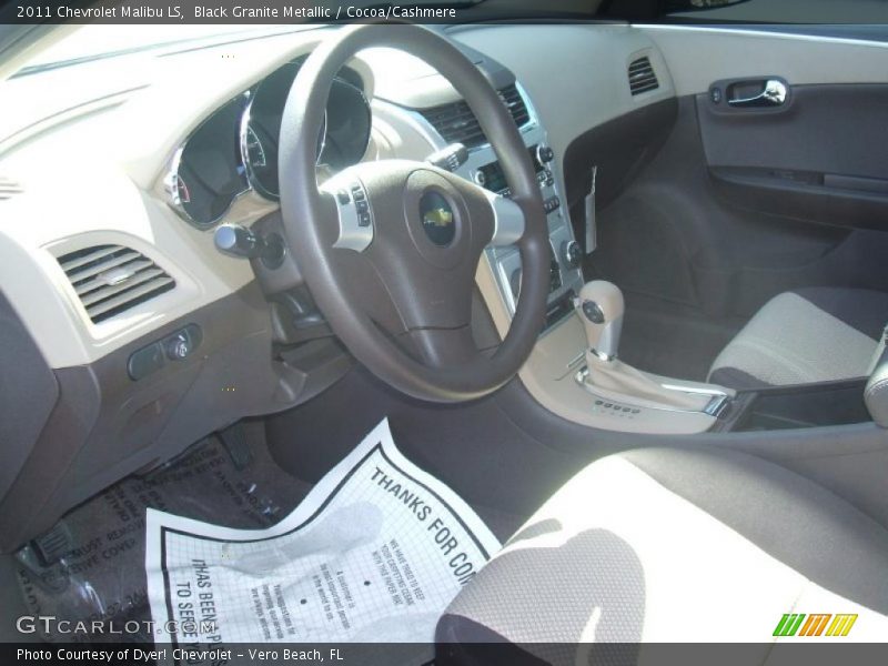 Black Granite Metallic / Cocoa/Cashmere 2011 Chevrolet Malibu LS