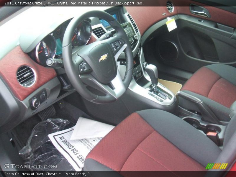  2011 Cruze LT/RS Jet Black/Sport Red Interior