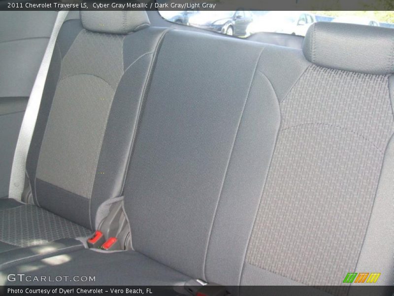 Cyber Gray Metallic / Dark Gray/Light Gray 2011 Chevrolet Traverse LS