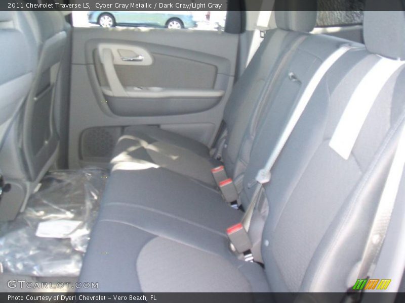 Cyber Gray Metallic / Dark Gray/Light Gray 2011 Chevrolet Traverse LS