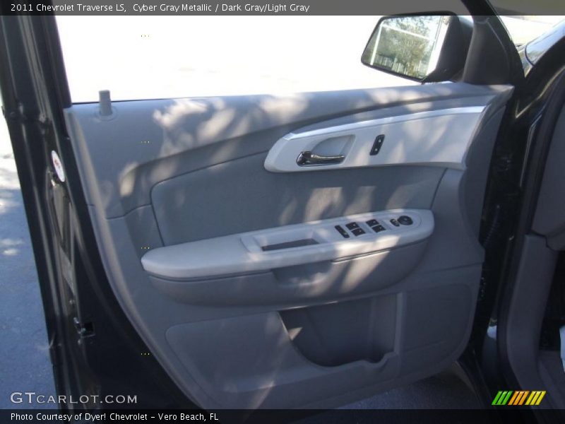 Cyber Gray Metallic / Dark Gray/Light Gray 2011 Chevrolet Traverse LS