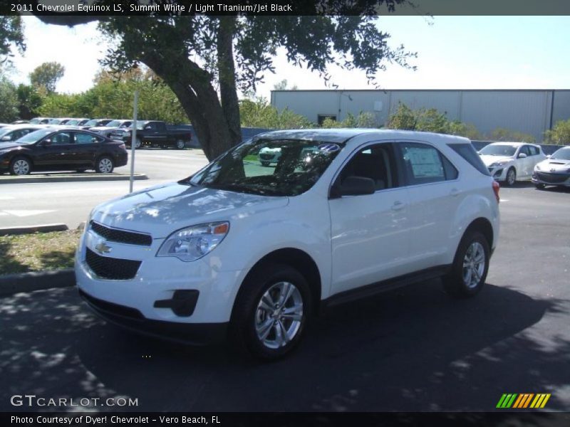 Summit White / Light Titanium/Jet Black 2011 Chevrolet Equinox LS