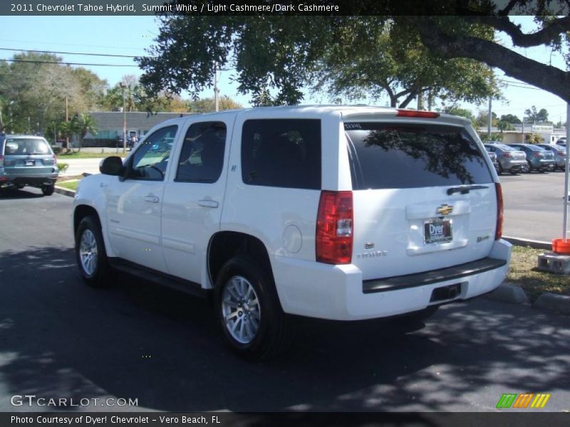 Summit White / Light Cashmere/Dark Cashmere 2011 Chevrolet Tahoe Hybrid