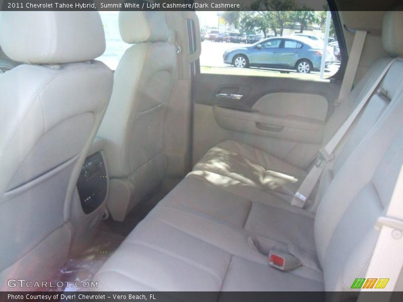 Summit White / Light Cashmere/Dark Cashmere 2011 Chevrolet Tahoe Hybrid