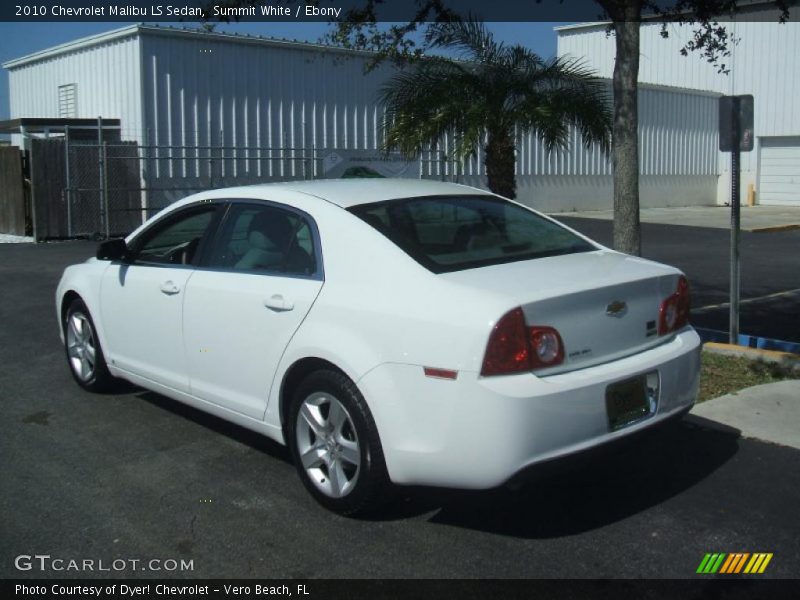 Summit White / Ebony 2010 Chevrolet Malibu LS Sedan