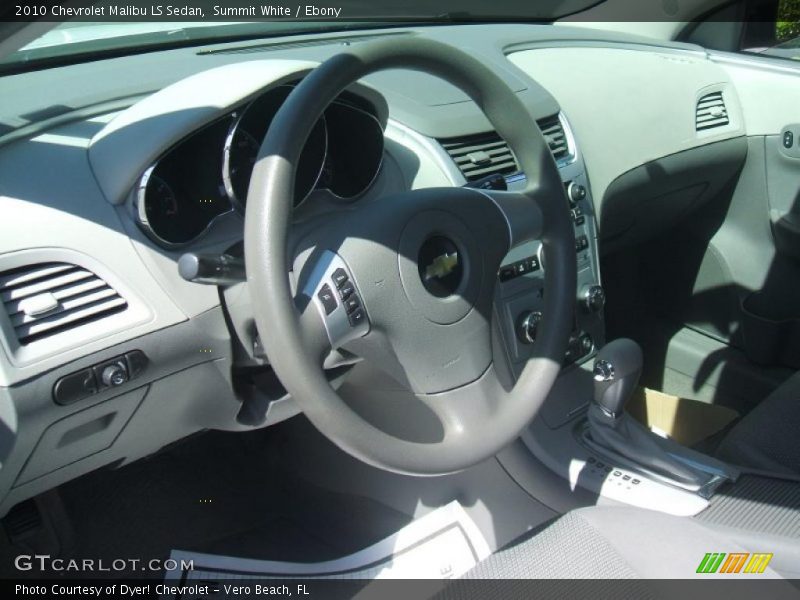 Summit White / Ebony 2010 Chevrolet Malibu LS Sedan