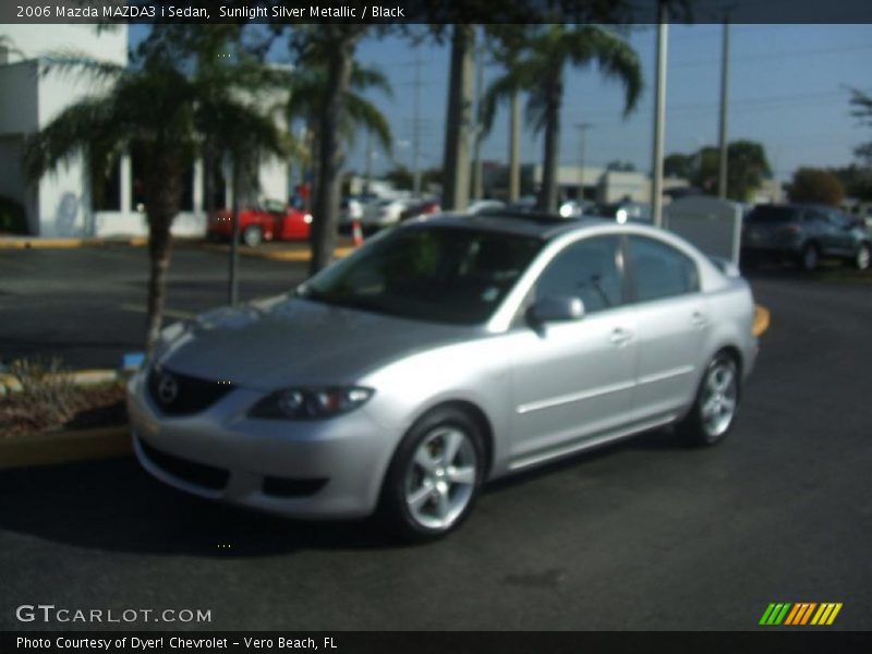 Sunlight Silver Metallic / Black 2006 Mazda MAZDA3 i Sedan