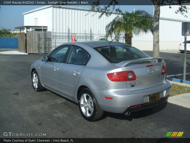 Sunlight Silver Metallic / Black 2006 Mazda MAZDA3 i Sedan