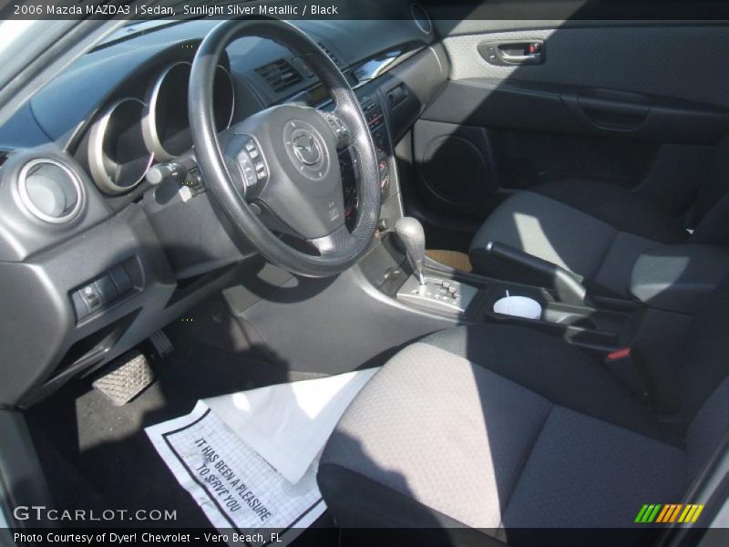 Sunlight Silver Metallic / Black 2006 Mazda MAZDA3 i Sedan