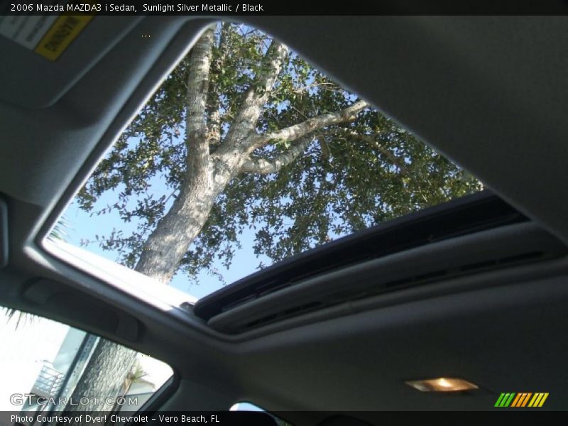 Sunlight Silver Metallic / Black 2006 Mazda MAZDA3 i Sedan