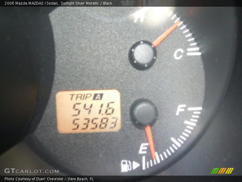 Sunlight Silver Metallic / Black 2006 Mazda MAZDA3 i Sedan