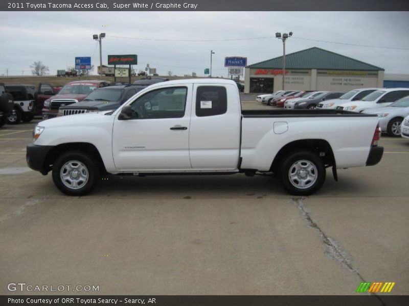 Super White / Graphite Gray 2011 Toyota Tacoma Access Cab