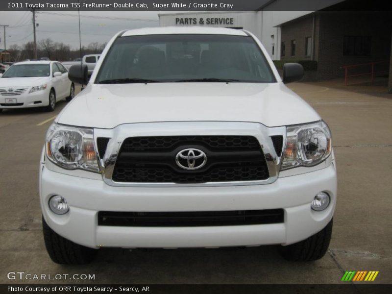 Super White / Graphite Gray 2011 Toyota Tacoma TSS PreRunner Double Cab