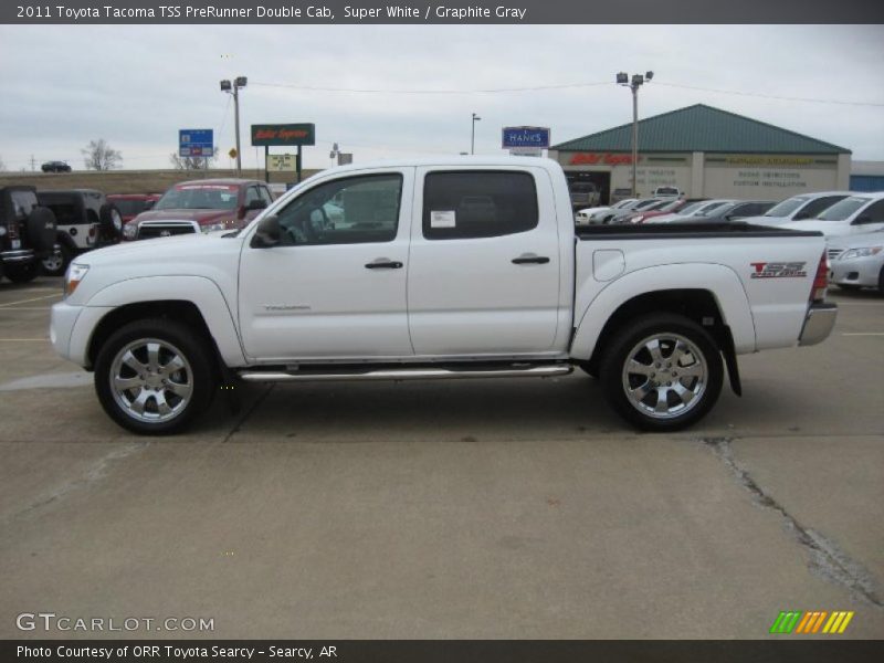 Super White / Graphite Gray 2011 Toyota Tacoma TSS PreRunner Double Cab