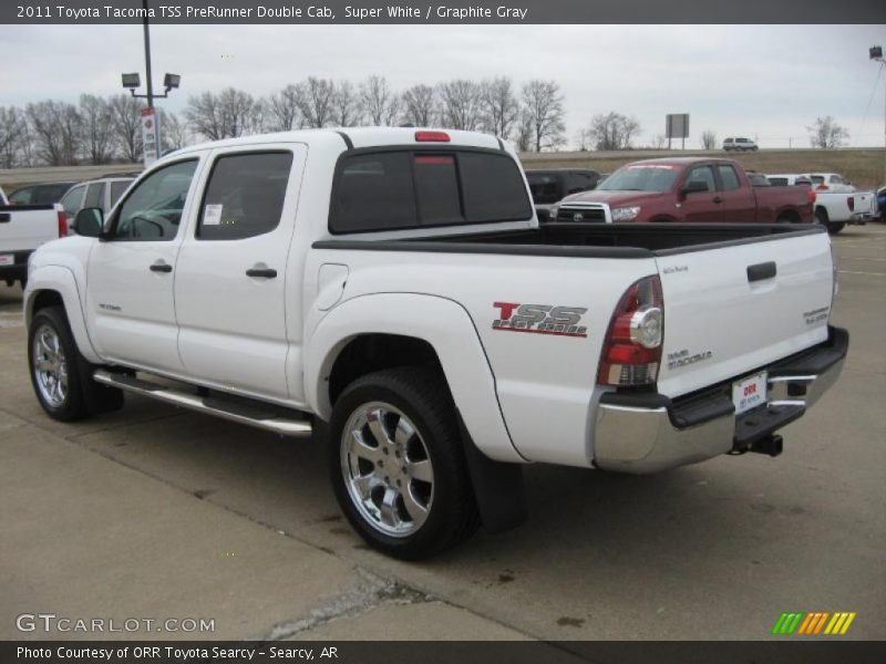 Super White / Graphite Gray 2011 Toyota Tacoma TSS PreRunner Double Cab