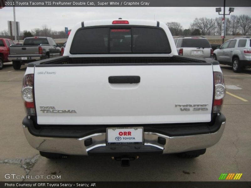 Super White / Graphite Gray 2011 Toyota Tacoma TSS PreRunner Double Cab