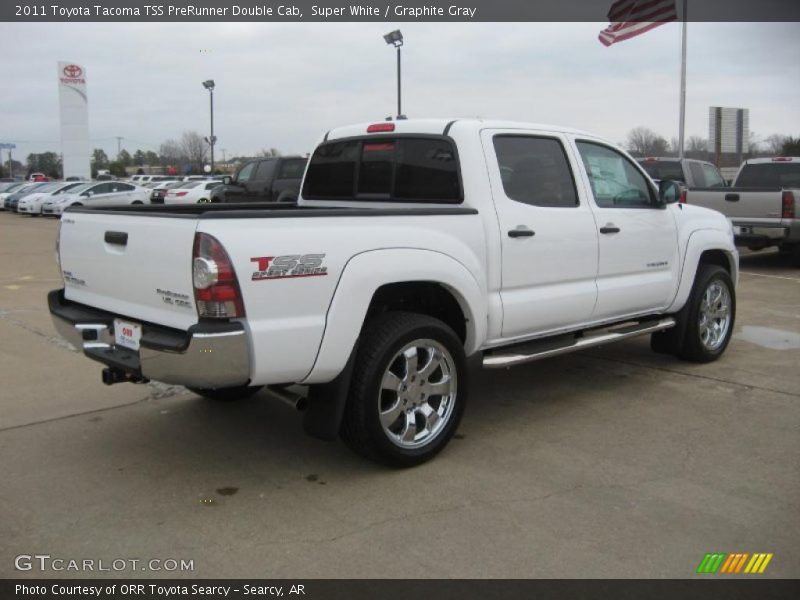 Super White / Graphite Gray 2011 Toyota Tacoma TSS PreRunner Double Cab